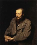 Perov, Vasily Portrait of Fyodor Dostoevsky France oil painting artist